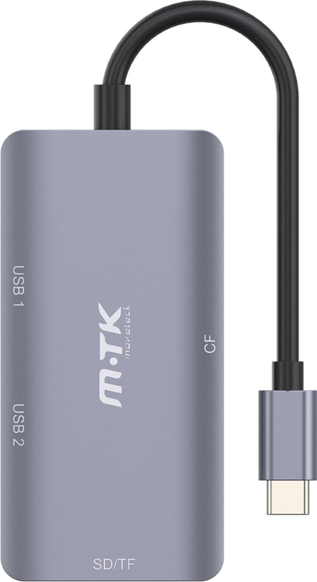 USB-C Card Reader 5-in-1 - USB C Kaartlezer - All In One USB 3.0 en USB C Geheugenkaartlezer Inclusief Converter - USB C Cardreader