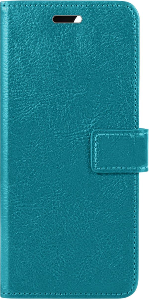 Hoesje Met Pasjeshouder - Geschikt voor Apple iPhone 15 Pro Max - Luxe Bookcase Portemonee - Flip Case - Kunstleer Book Case - Flipcase - Book Cover - Walletcase - Portemonneehoes - Turquoise