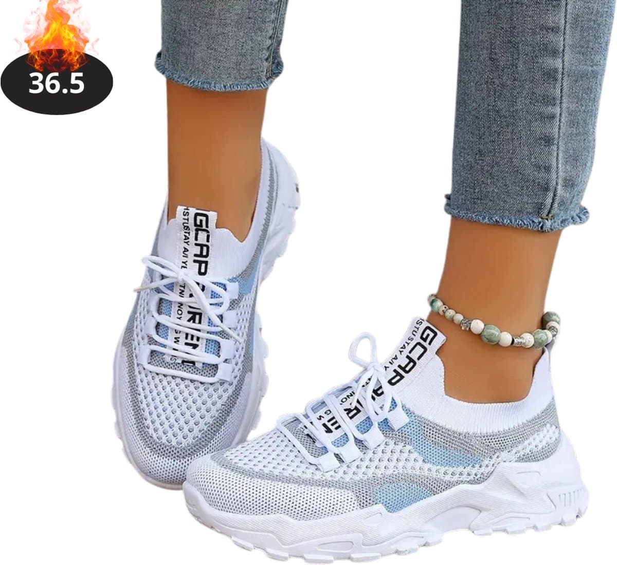 Nivard Schoenen Dames - Sneakers - Comfortabel - Sportief - Casual - Volwassen - Blauw - Maat 36.5