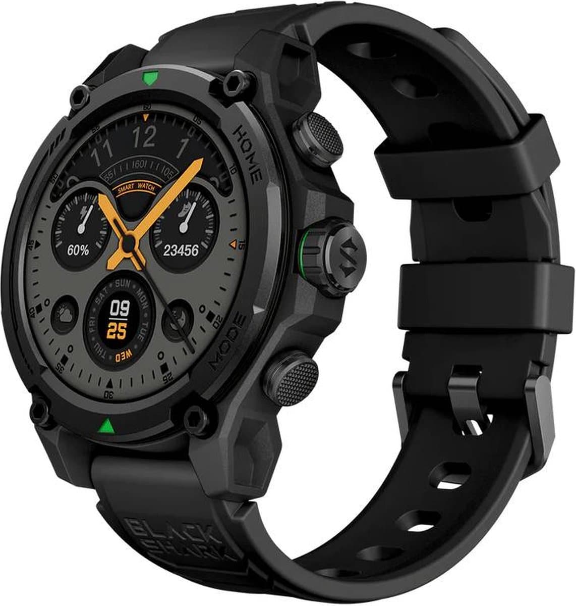 Smartwatch - GPS - Zwart - Inclusief 2 bandjes - Black Shark GS3