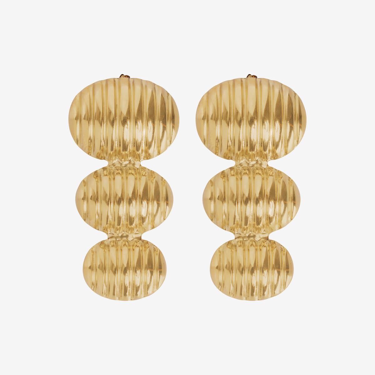 Essenza Large Bubble Earrings Gold