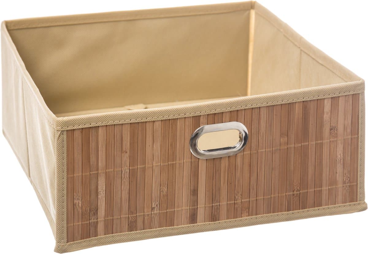 5five Bamboe Opbergmand - 31 x 15 cm, Beige