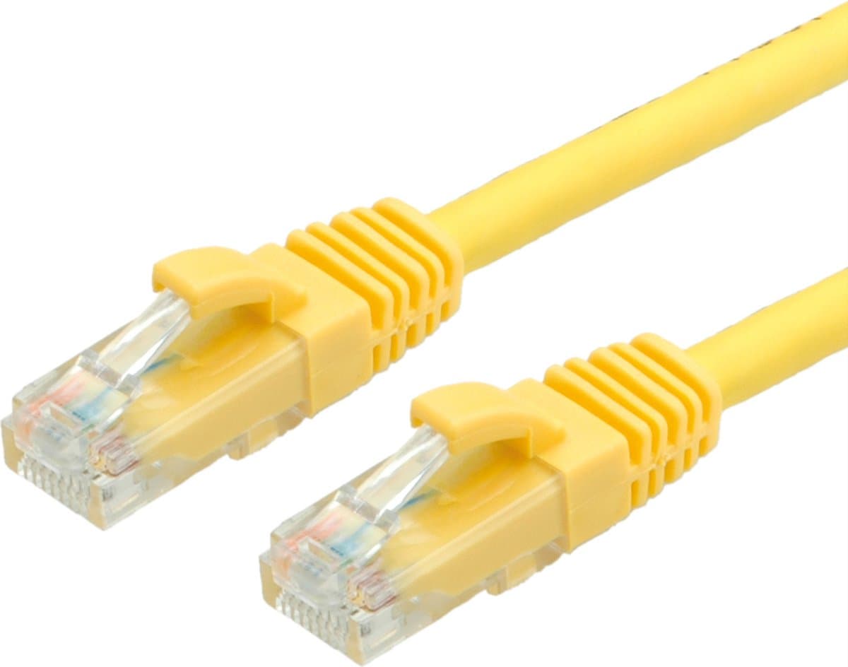 VALUE UTP Cat.6 (Class E) patchkabel, LS0H, geel, 1 m