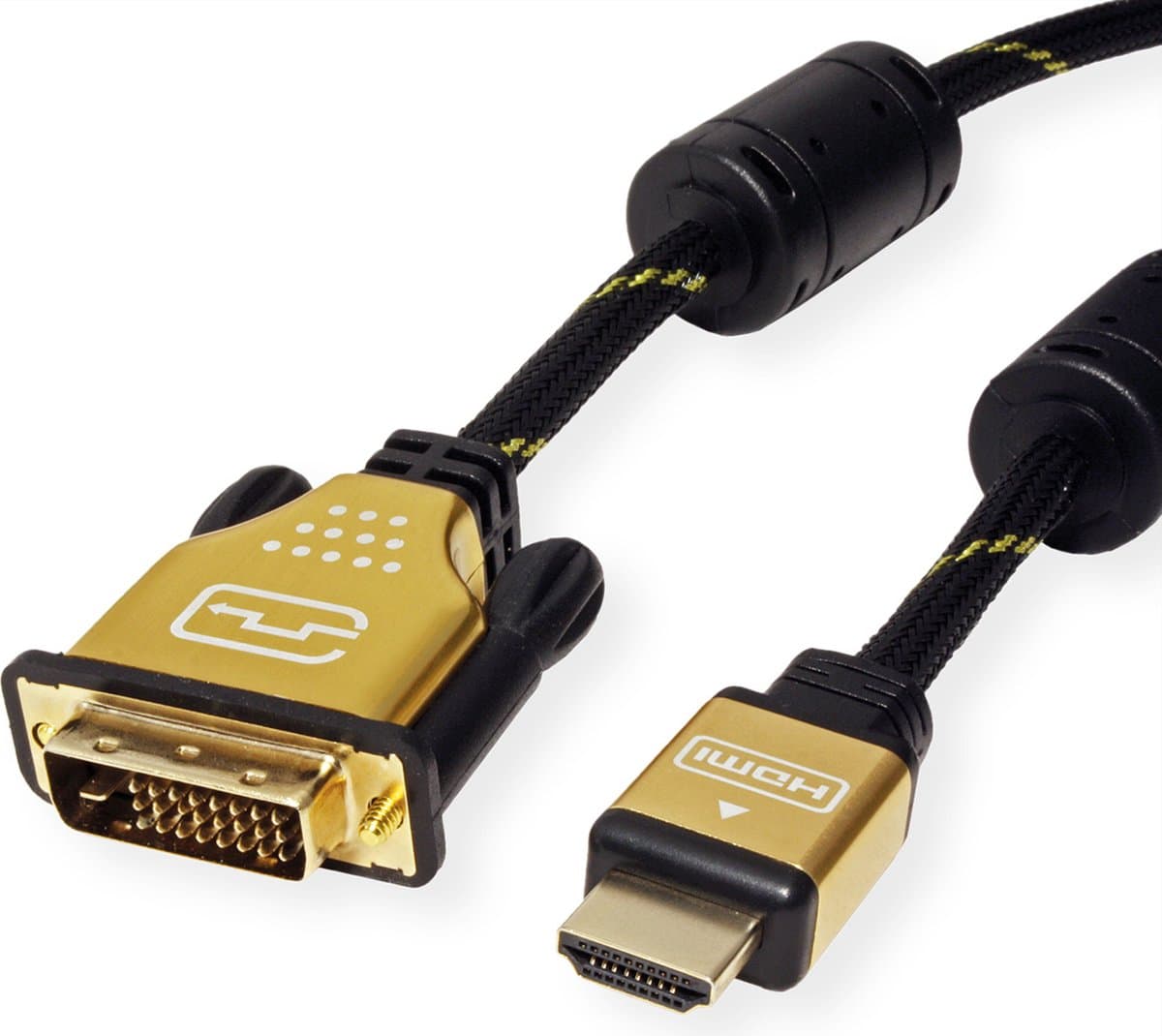 ROLINE GOLD Monitorkabel DVI (24+1) - HDMI, M/M, 2 m