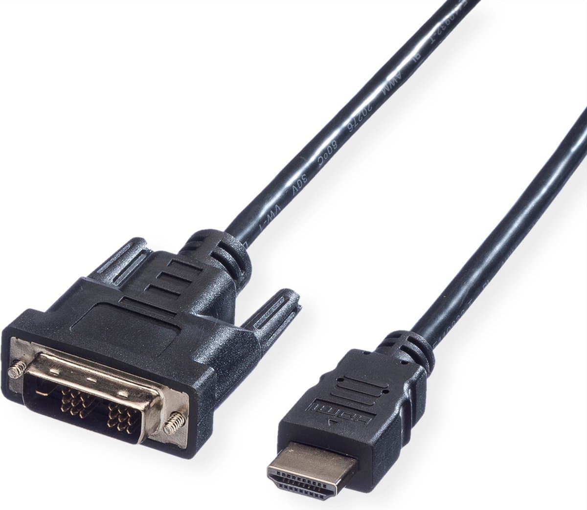 VALUE monitorkabel DVI (18+1) / HDMI M/M, zwart, 10 m