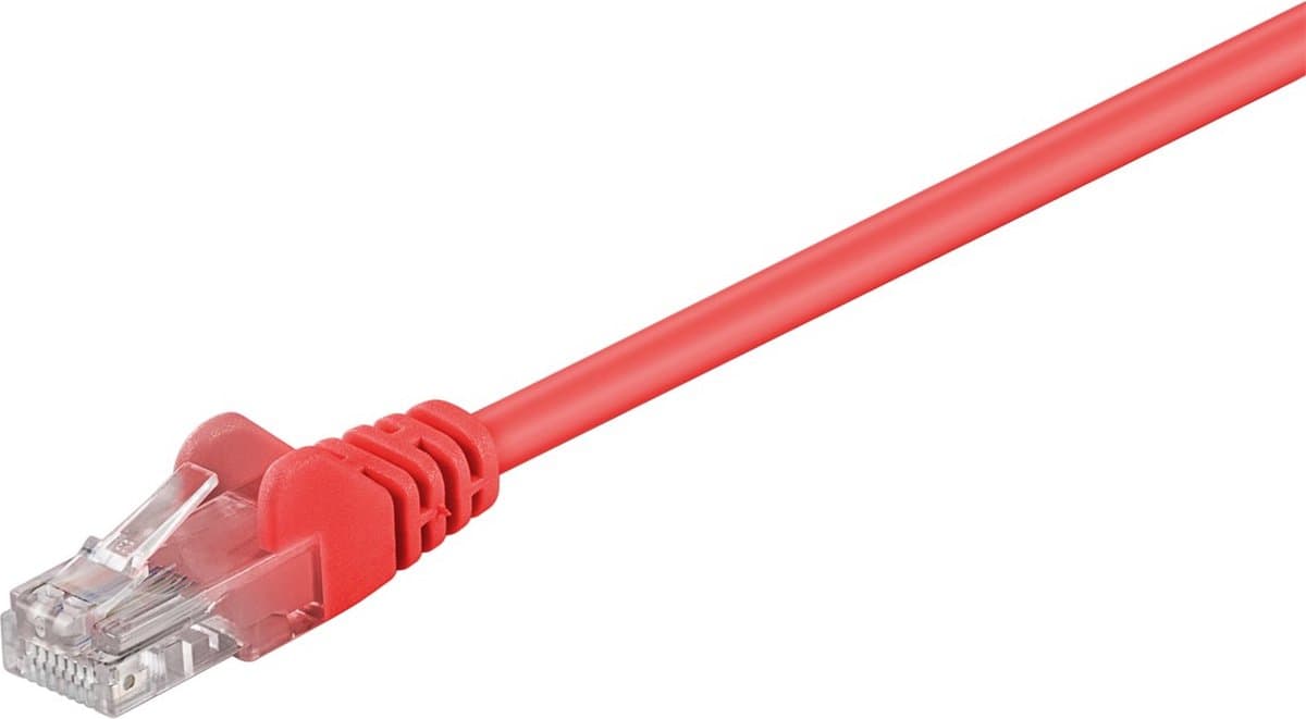 Wentronic CAT5E Netwerkkabel - RJ45 - Rood - 5 m