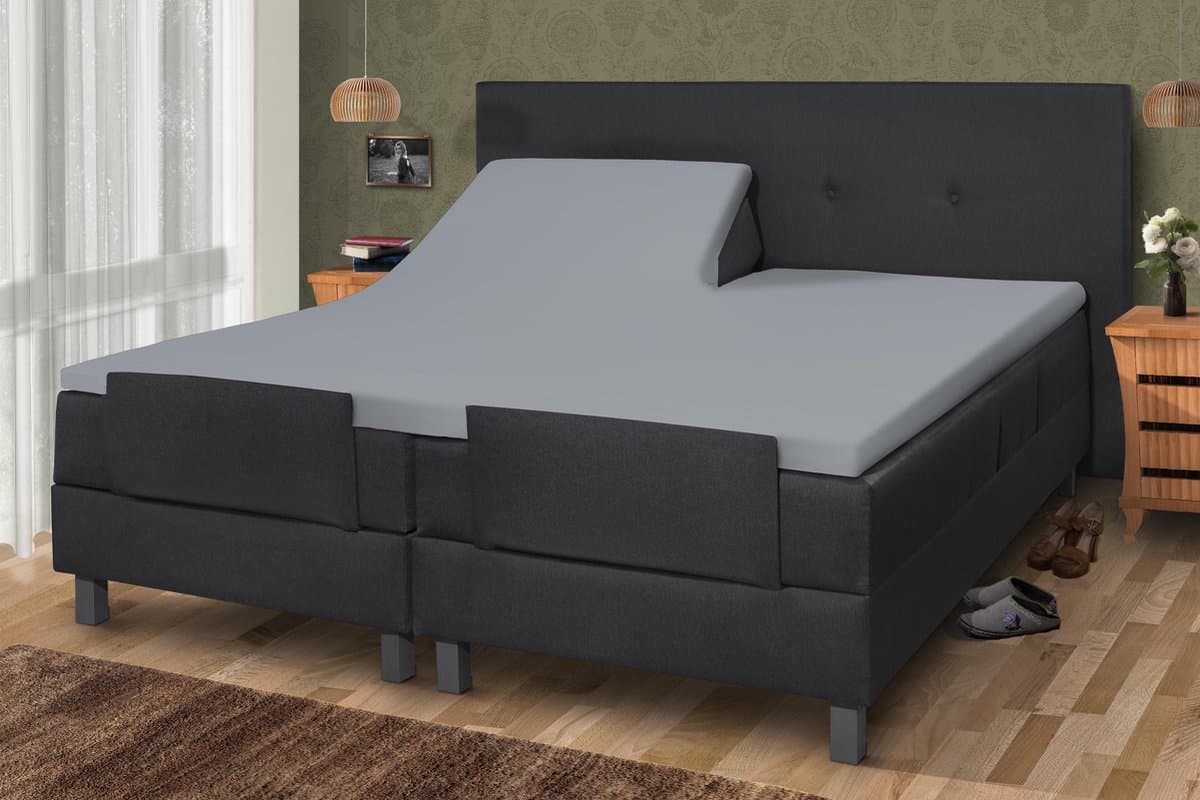 Zydante - Topper Hoeslaken - Dubbel Jersey - Villa Park - Zilver Grijs / 200x180 cm
