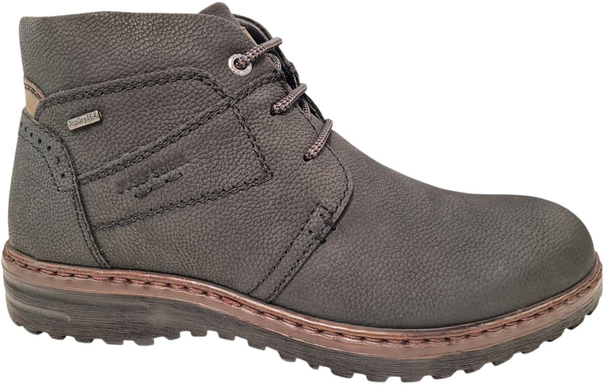 Josef Seibel - ERROLL 52 - Vrije tijd half-hoogHeren veterschoenHeren sneakers - Kleur: Zwart - Maat: 43