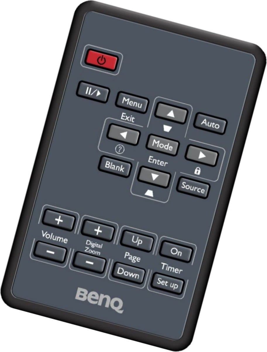 Afstandsbediening geschikt voor de BENQ MP620P beamer, vervangt 5F.26J1K.271 / 5J.J3S06.001 / 5J.J5206.001 / 5J.J5R06.011