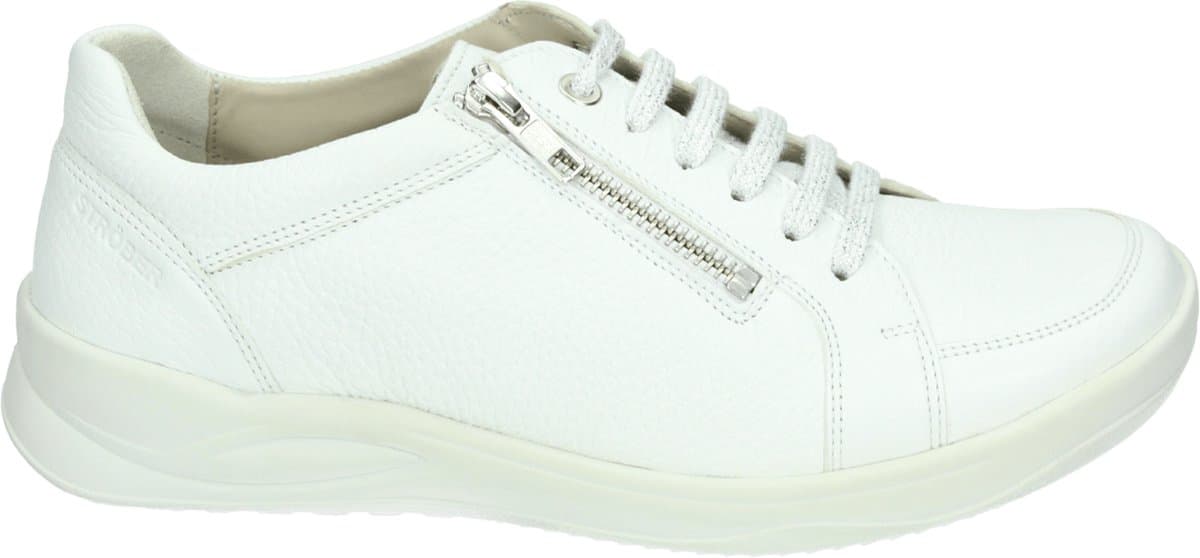 Strober - KORDULA 65063H - Lage sneakersDames sneakers - Kleur: Wit/beige - Maat: 37.5