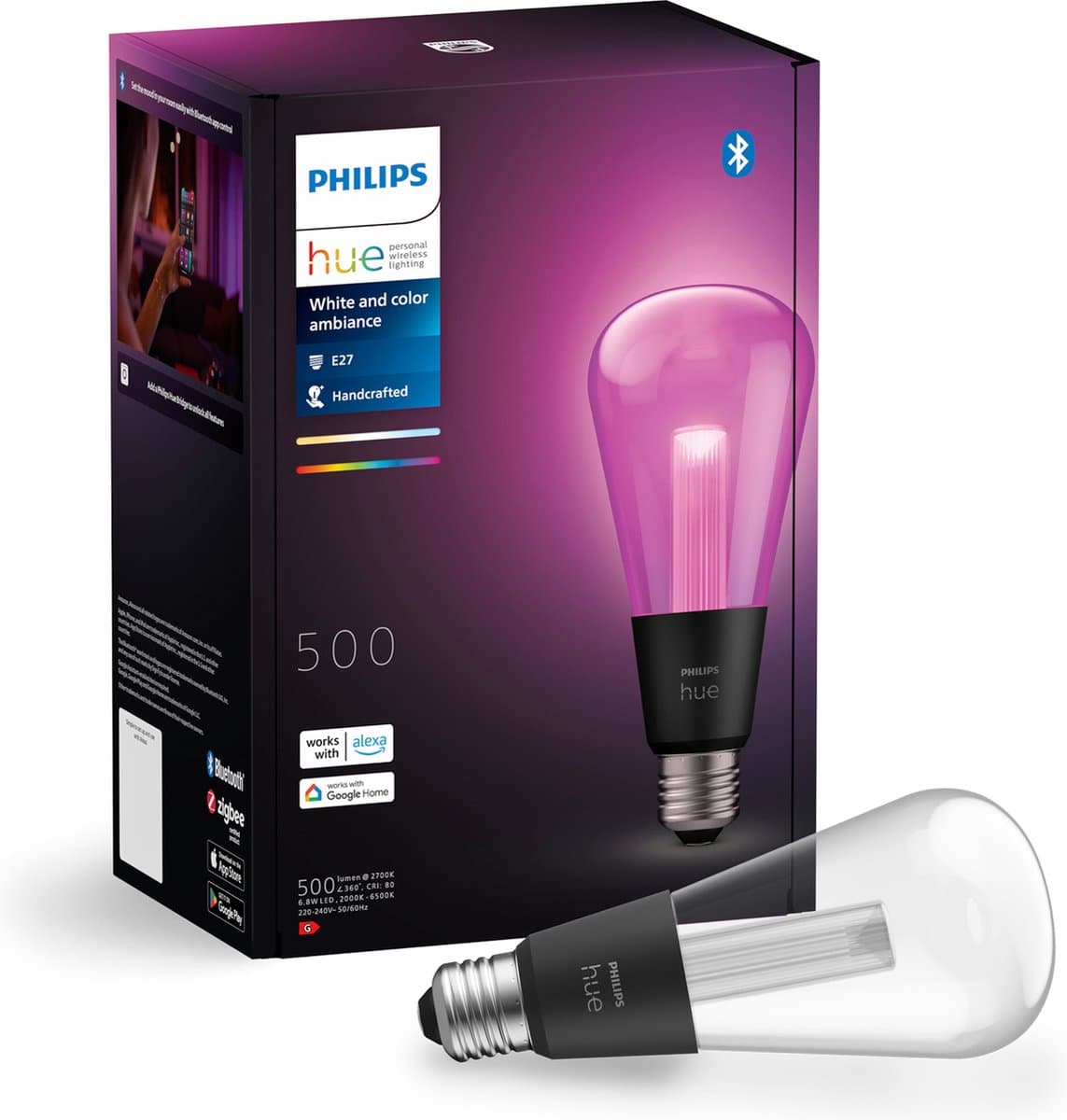 Philips Hue Lightguide Edison White and Color E27