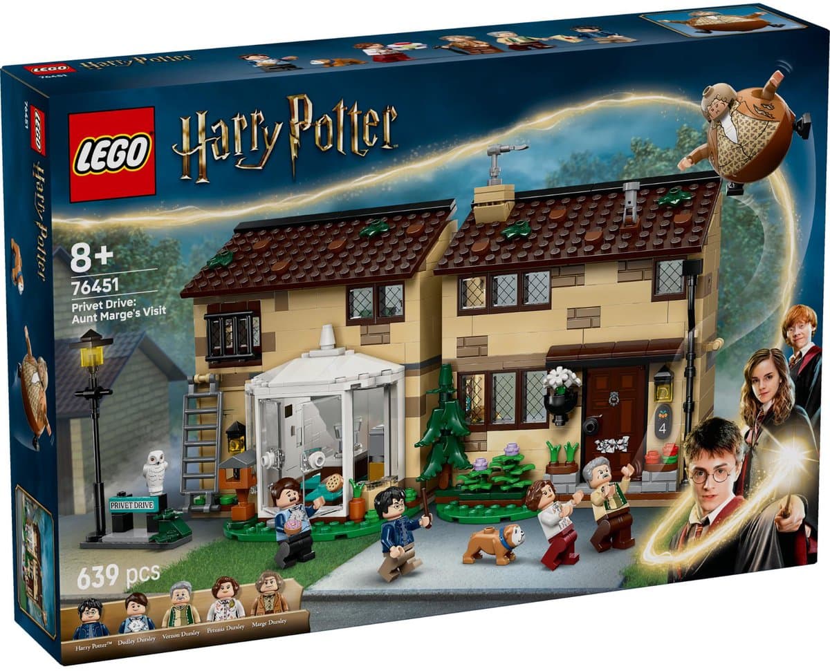 LEGO Harry Potter™ 76451 Ligusterlaan: bezoek van tante Margot