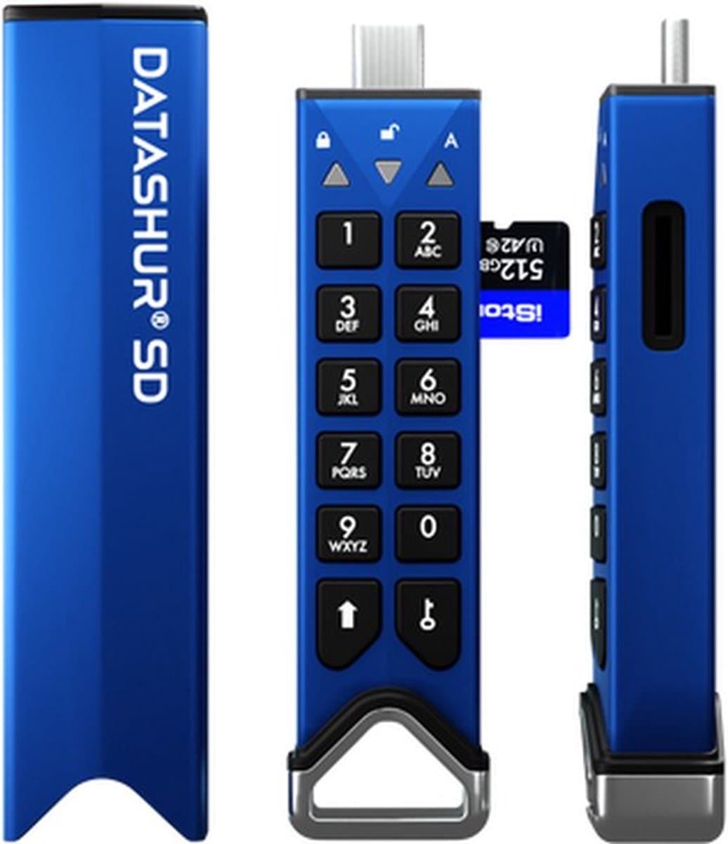 iStorage datAhsur SD flashdrive (module) - Single Pack - inclusief iStorage 256GB MicroSD Card