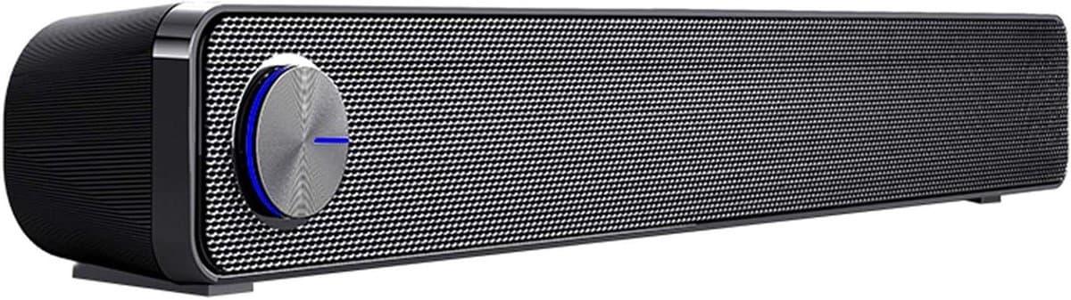 Soundbar 2.0 - Draadloze Luidspreker - Thuisbioscoop Geluid - Instelbare Bas - 52 Centimeter - Zwart