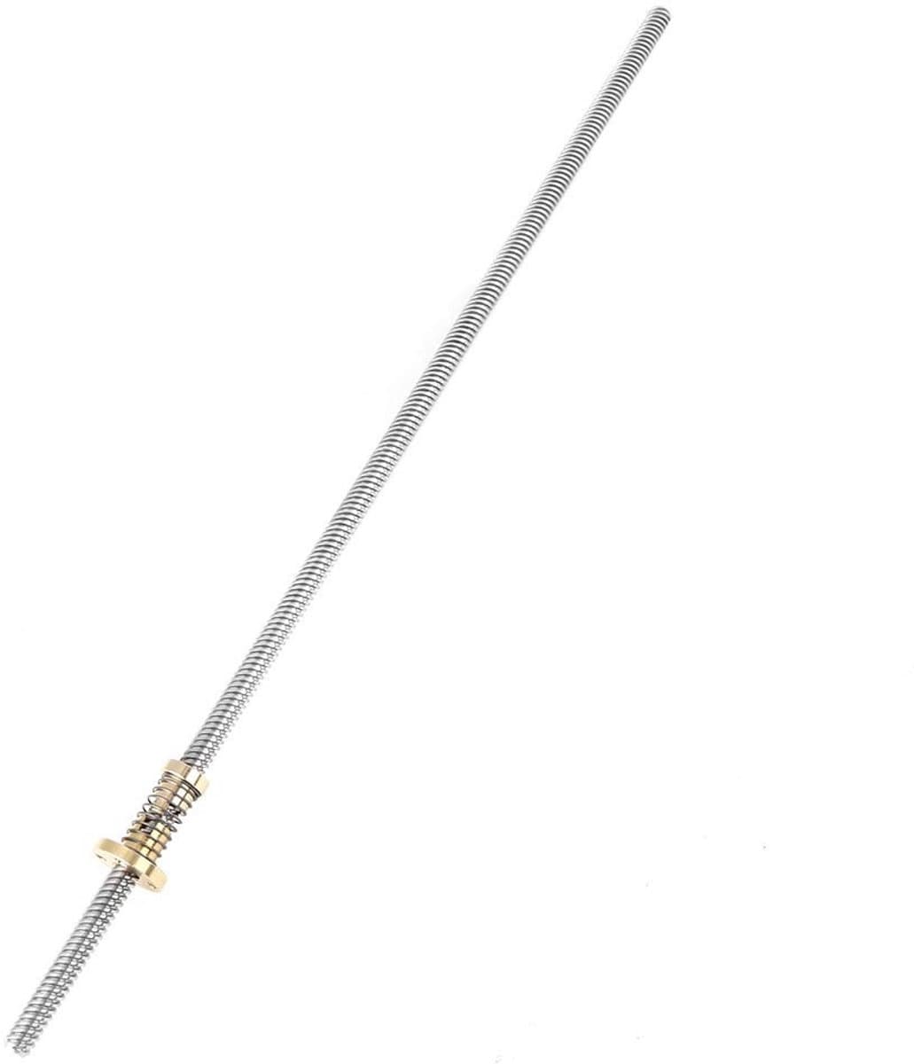 Dailygoody - T8 Draadstang - Roestvrijstalen Loodschroef - 400mm - Trapeziumvormig - 3D-printermachine - Precisie en duurzaamheid - Geschikt voor 3D-p