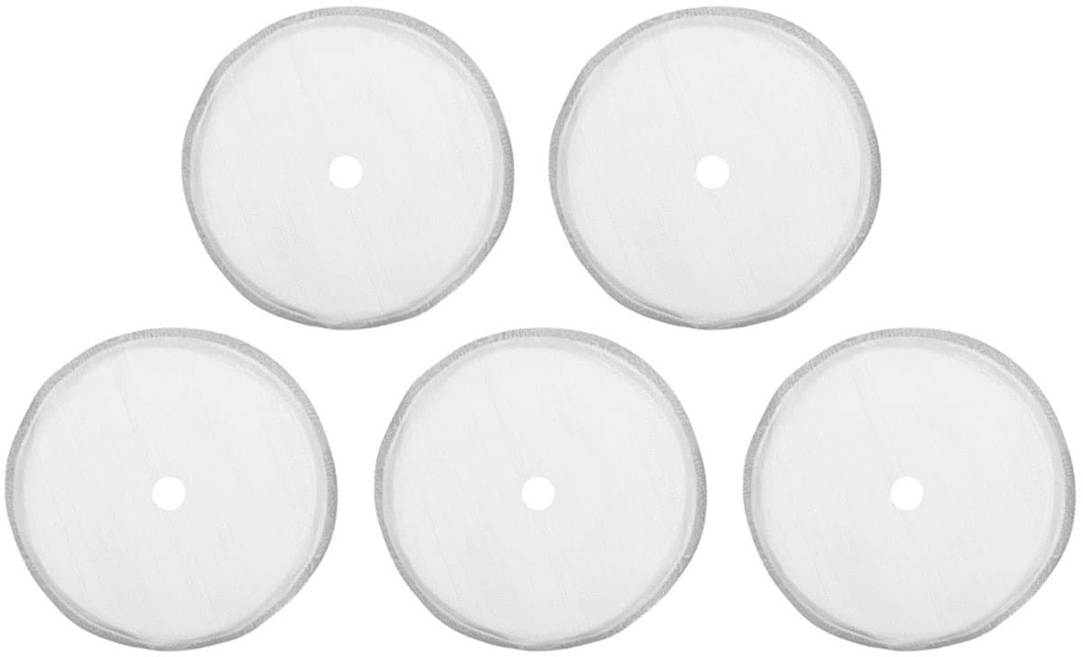Dailygoody - Filter - Herbruikbare Filters - Voor Franse Pers - 80 Mesh - Koffiefilters - Geschikt voor Koffieliefhebbers - Set van 5