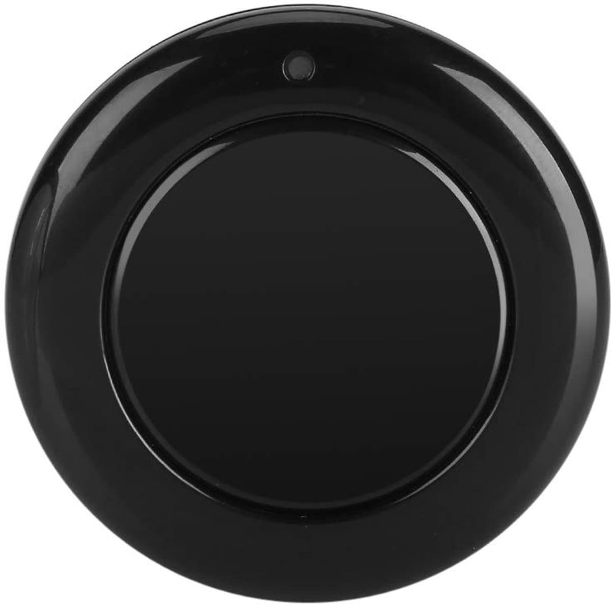 Jhubersproducts - Afstandsbediening 433 MHz - Draadloze Controller - Ronde Zender - Zwart - 1-knops Bedieningsgemak - Ideaal voor Thuisgebruik - Compa