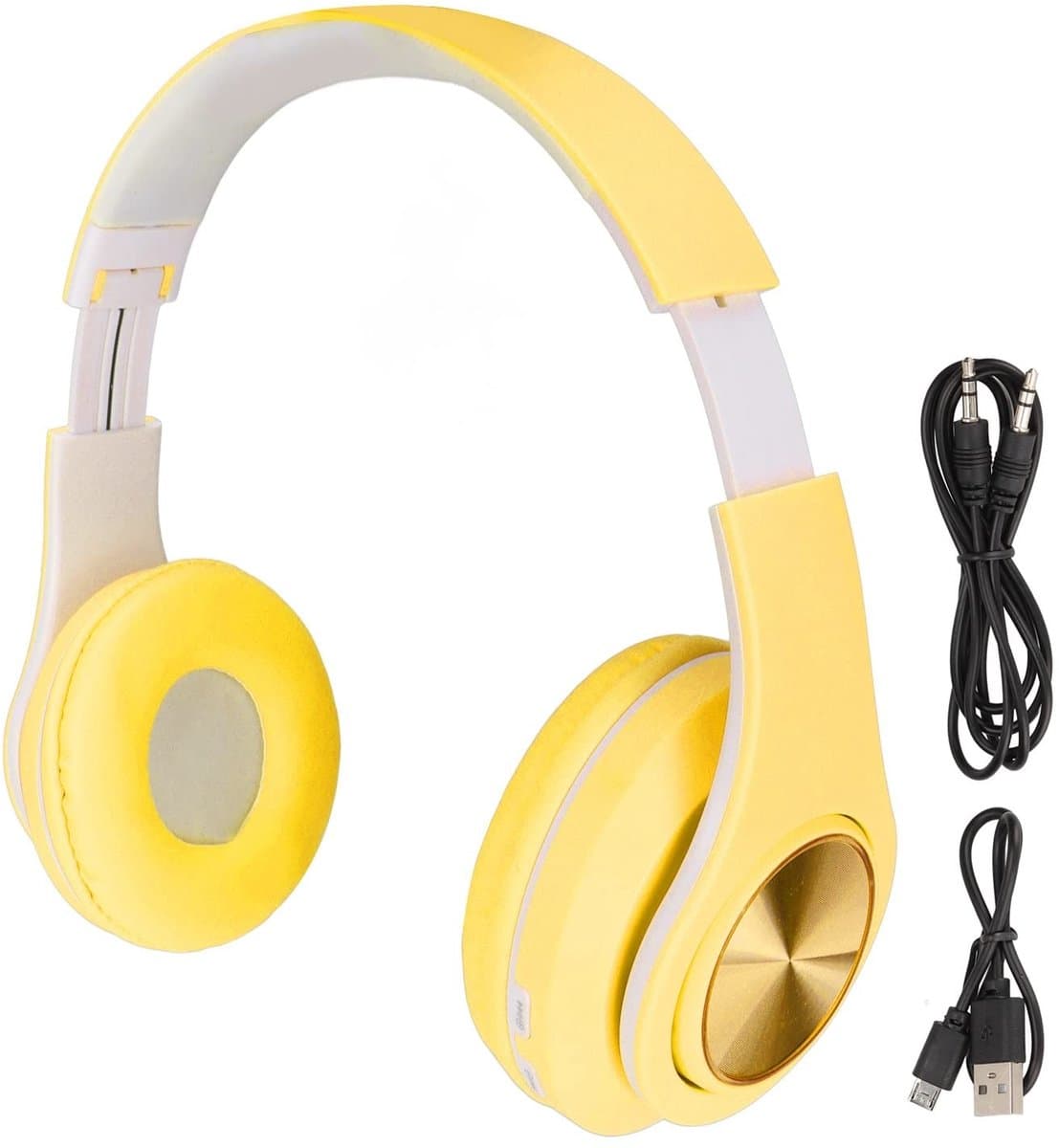 Store_8 - Bluetooth-hoofdtelefoon - Ruisonderdrukking - Opvouwbaar - Geel - Draadloze Hoofdtelefoon - Geschikt voor Telefoon en Laptop