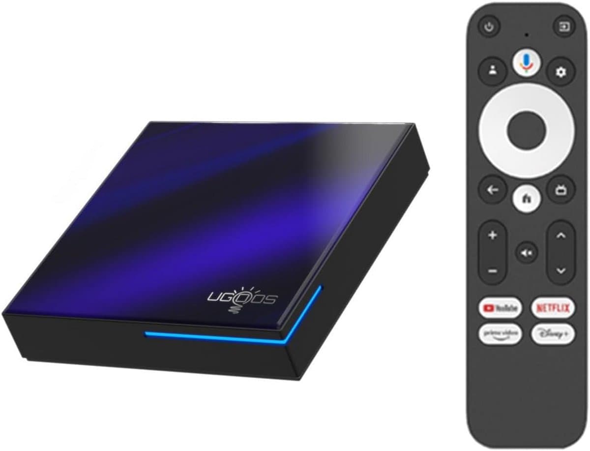 Android TV Box 12.0 met 4GB RAM & 32GB ROM - WiFi 6, 4K HDR, Bluetooth 5.2