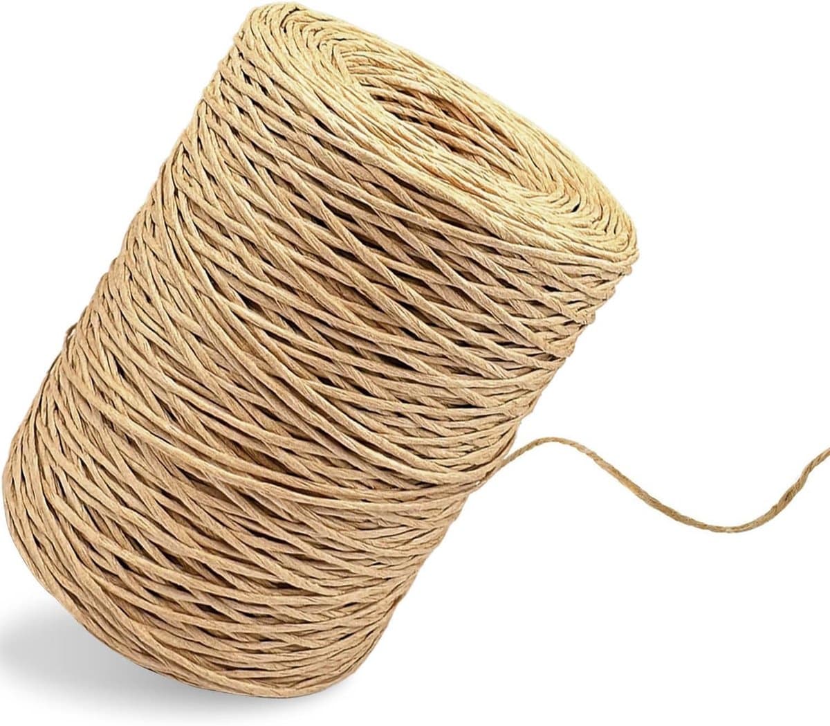 Papierdraad Knutsel - Natuurlijk Touw - Decoreren & Verpakken - 200 Meter Lengte - 2 mm Dik - Natuurlijk