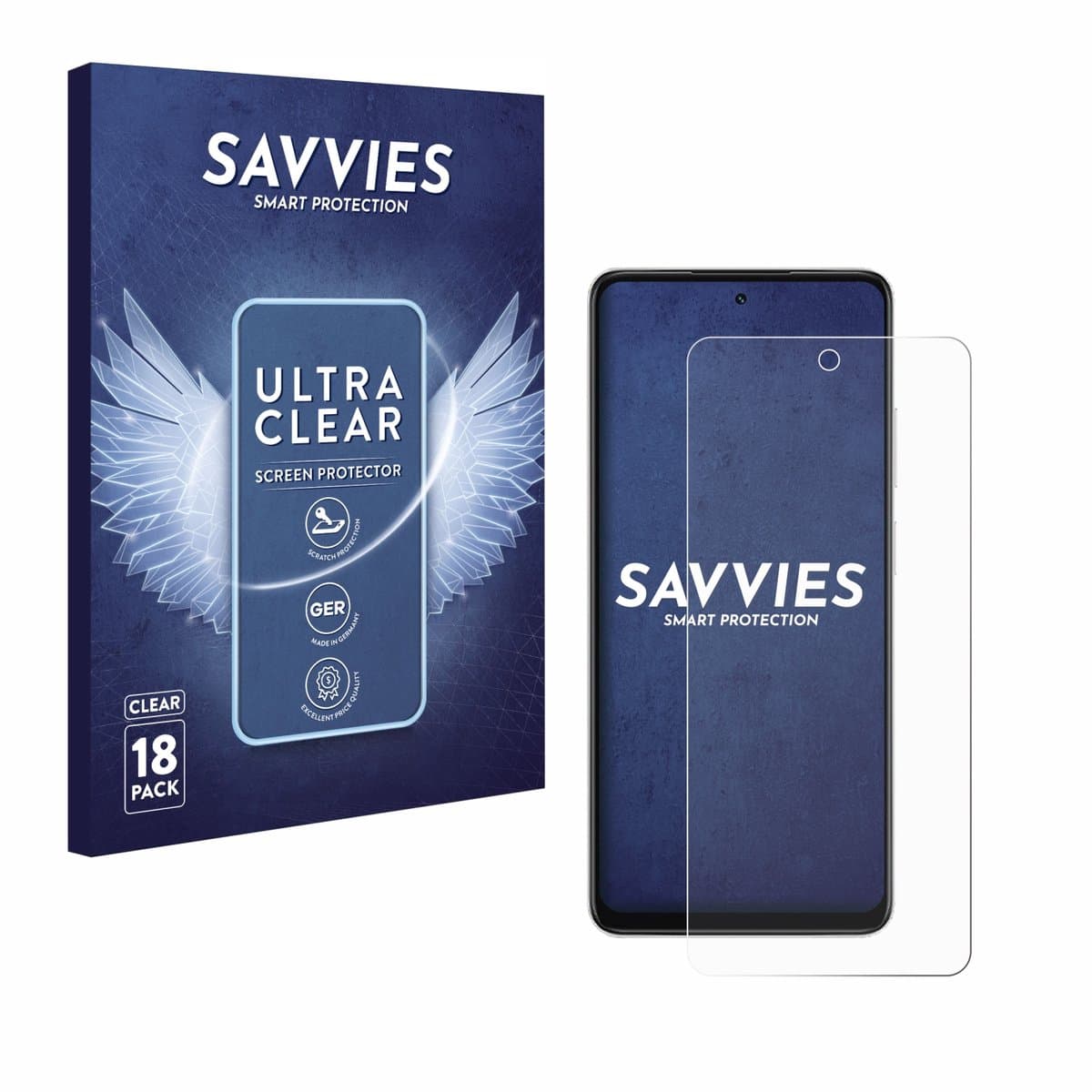Savvies - Screenprotector voor Oppo A5x - Folie Beschermfolie transparant 18 Stuks