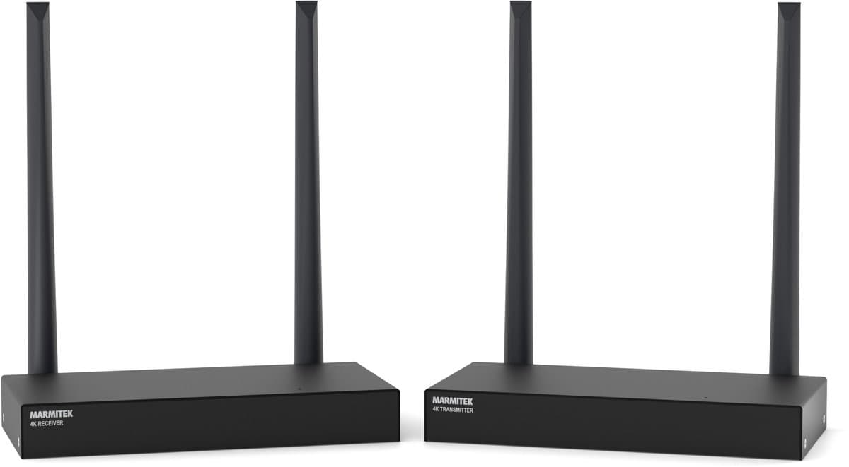 Marmitek WHE-4 Wireless HDMI Extender / Draadloze HDMI verlenger - 4K Ultra HD - IR retourkanaal
