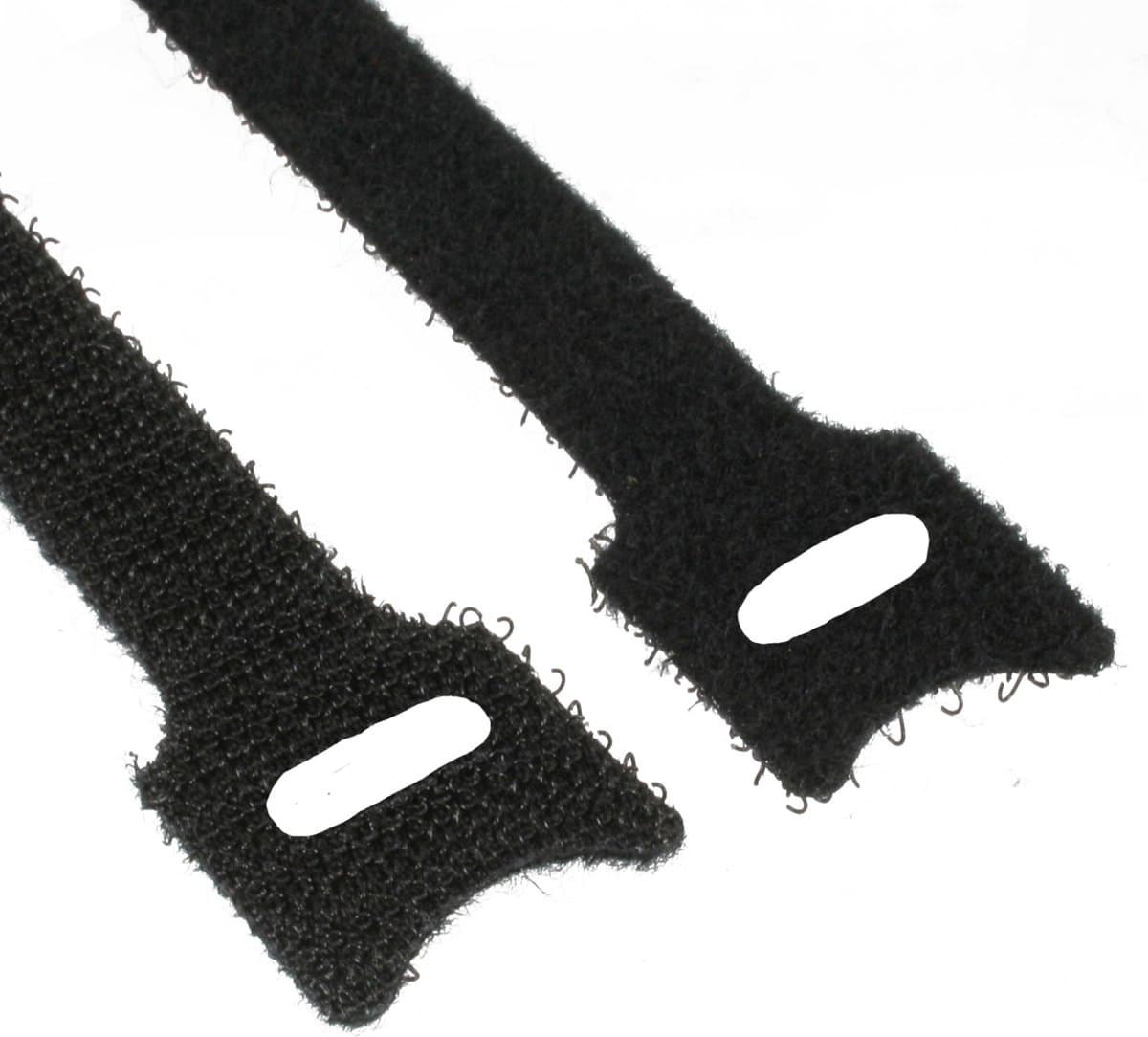 Klittenband kabelbinders 330 x 12mm / zwart (10 stuks)