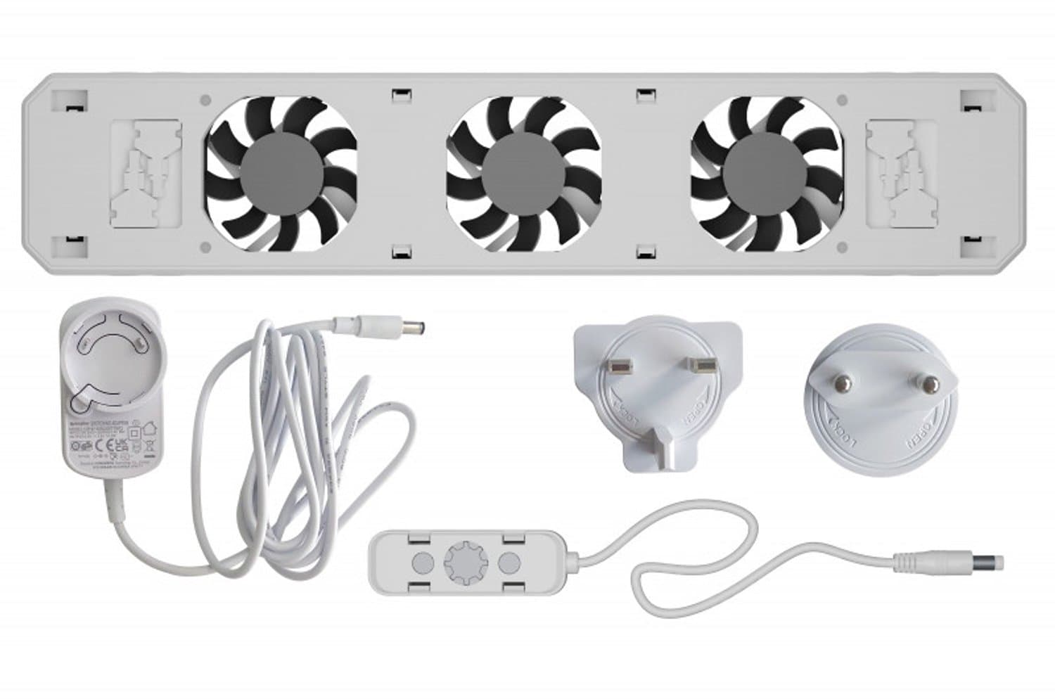 Technaxx Germany RadiatorVentilator Mono set - Energiezuinig – 2x zo snel warm - Tot 22% energiebesparing – Simpel te plaatsen – Fluisterstil - Duits product - Wit