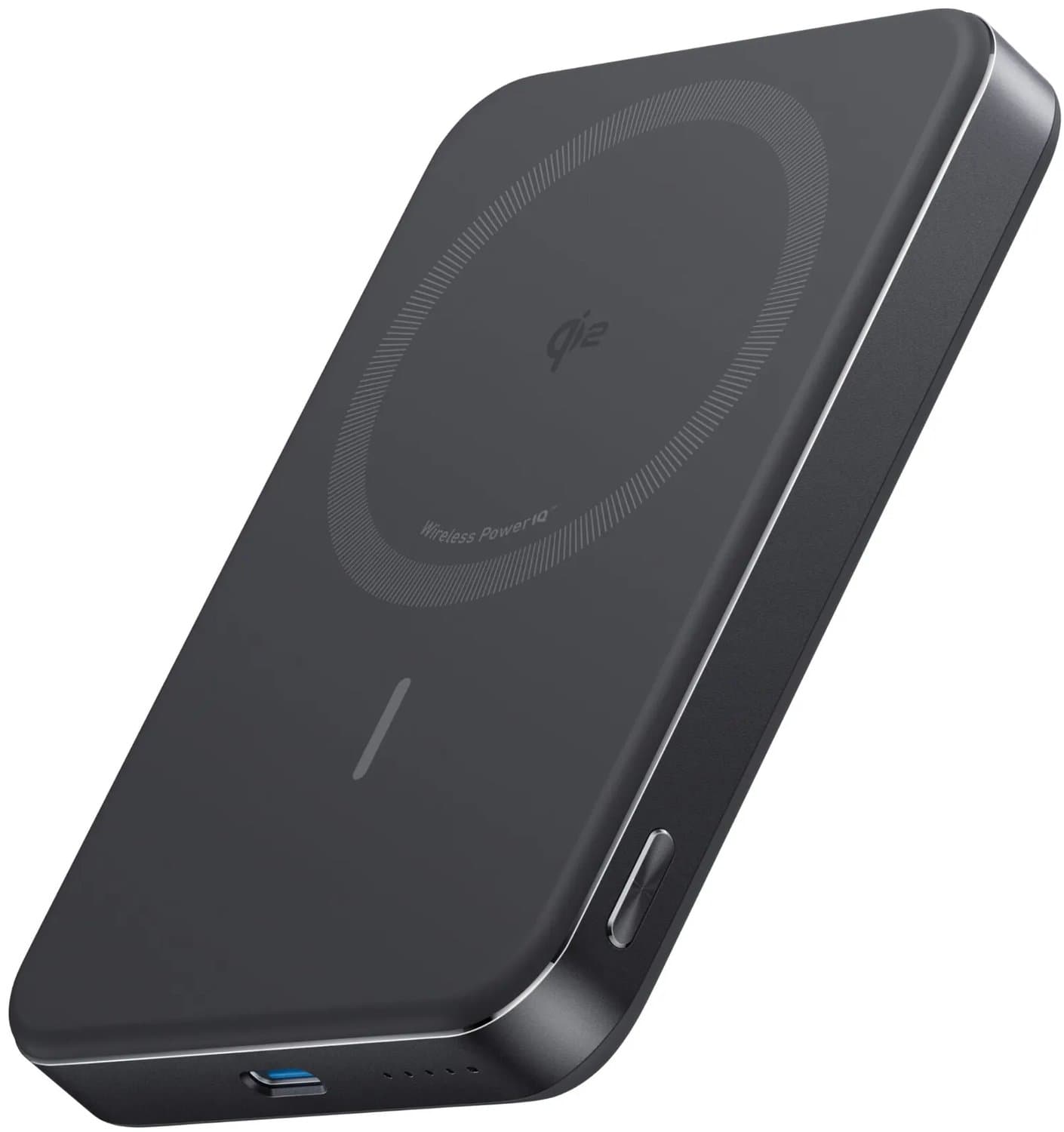 Anker MagGo Slim Draadloze Powerbank met MagSafe en Qi2 10.000 mAh met Snelladen Zwart