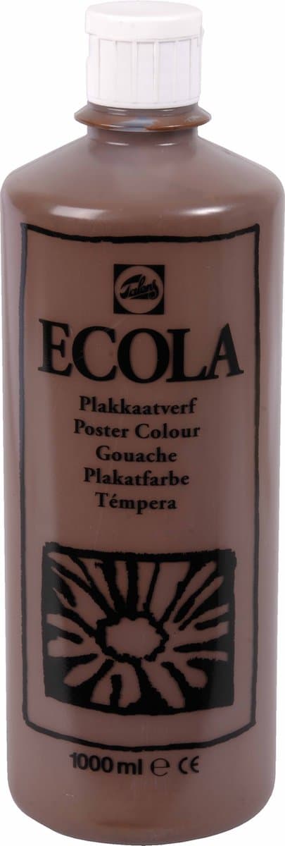 Ecola plakkaatverf 400 Brown 1000ML
