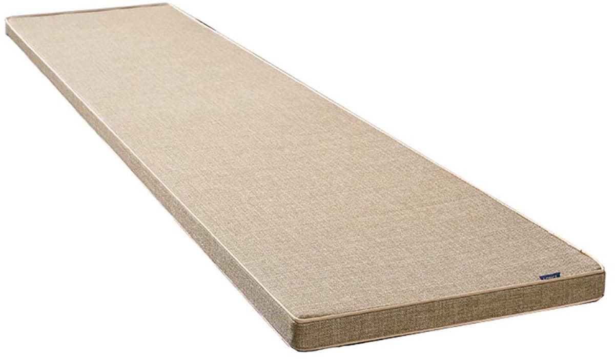 wangk Tuinbank kussen, 2 of 3 zitsbank Mat Pad Patio Bench Pad ligstoel kussen Vervanging Matras Pad Indoor Outdoor Patio Rechthoek Bench Kussen-Khaki 120 × 30 × 8 cm (47 × 12 × 3,2,5 cm)