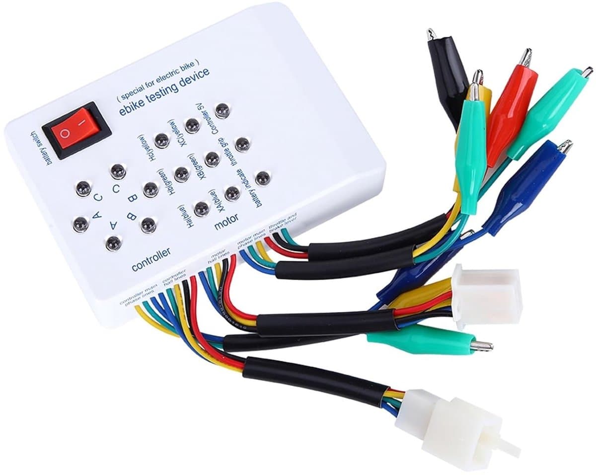 Multifunctionele Brushless Motor Controller Tester voor E-Bikes en Scooters - Snelheids- en Fasehoekmeting, Geschikt voor 24V tot 72V Systemen