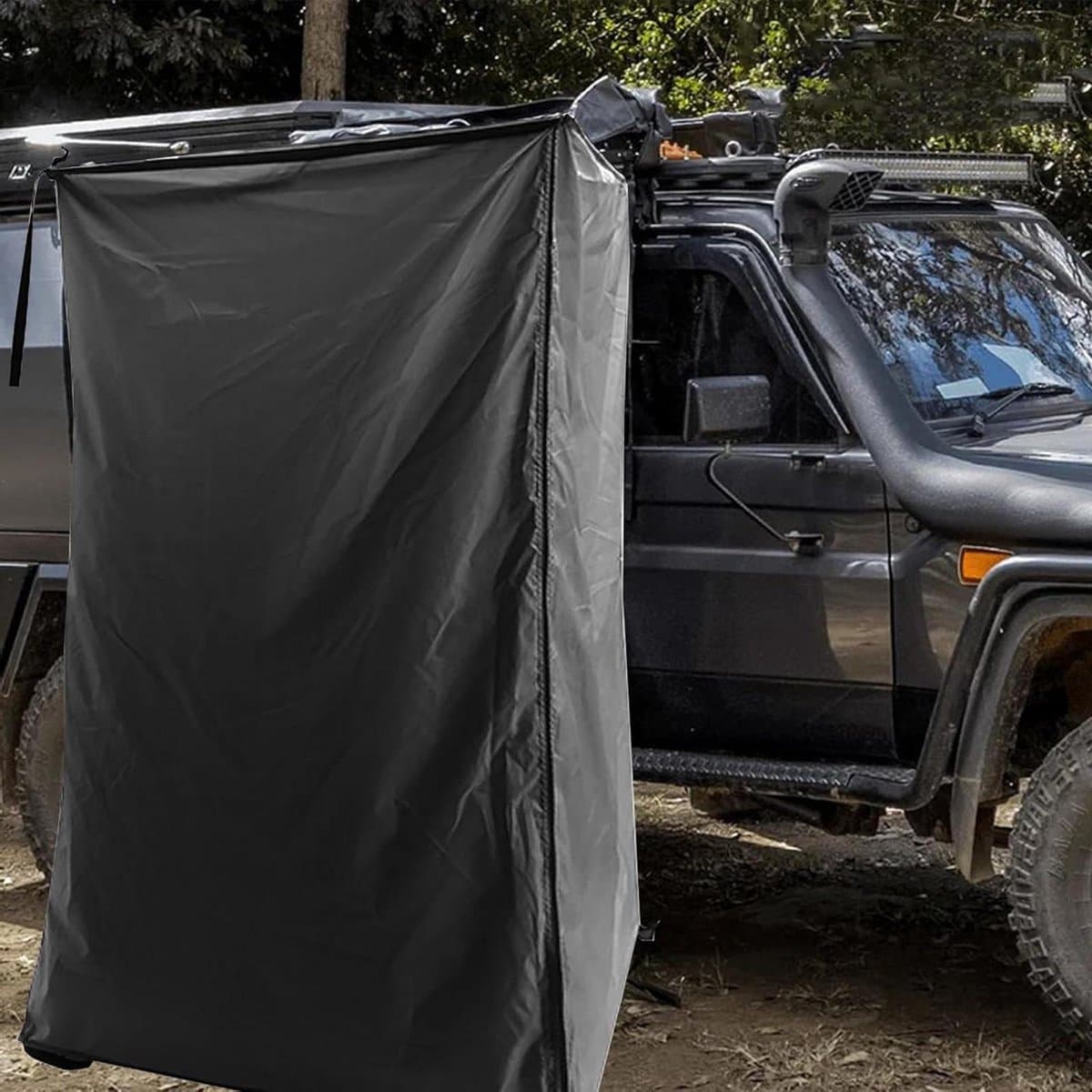 Douchetent Auto - Privacy Tent - Buiten Kamperen - Waterdicht Oxford - 180x100x100cm - Zwart