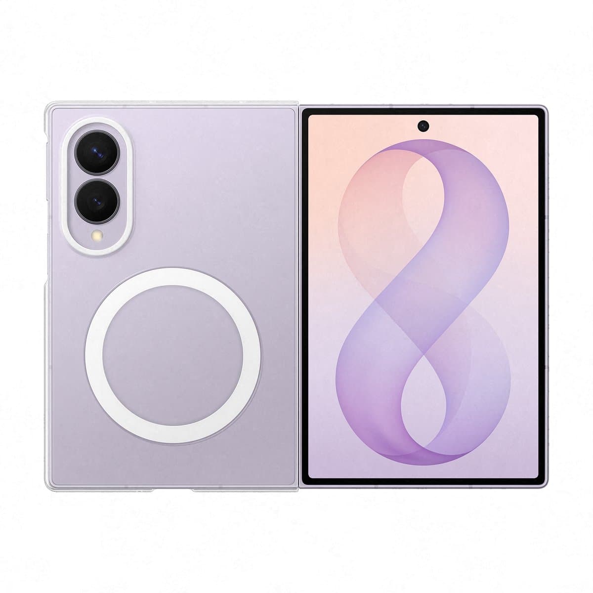 Samsung Galaxy Z Fold8 Hoesje - Clear Magnet Case - Transparant