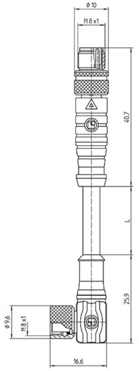 Lutronic 1063 Sensor/actuator aansluitkabel M8 Aantal polen (sensoren): 4 5.00 m 1 stuk(s)