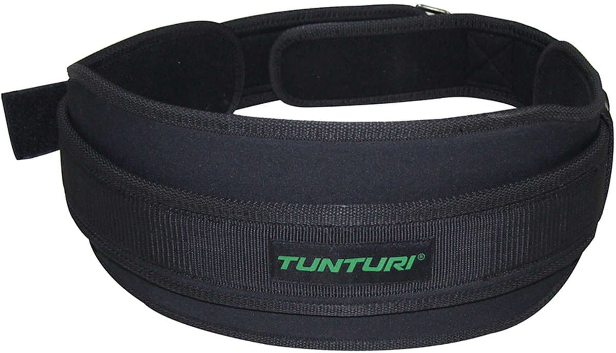 Tunturi Lifting Belt 90 cm - Halterriem voor deadlift - Powerlift riem om te squatten - Fitness riem - EVA foam - Zwart
