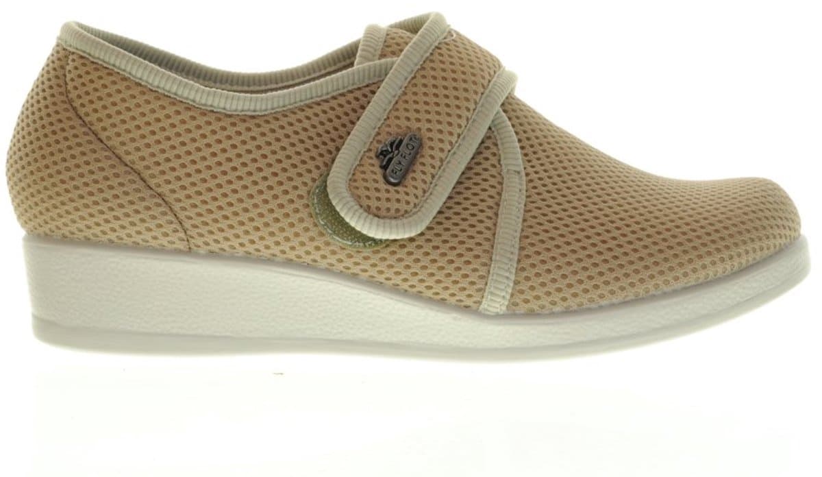 Fly Flot Beige Pantoffels Velcro maat 42