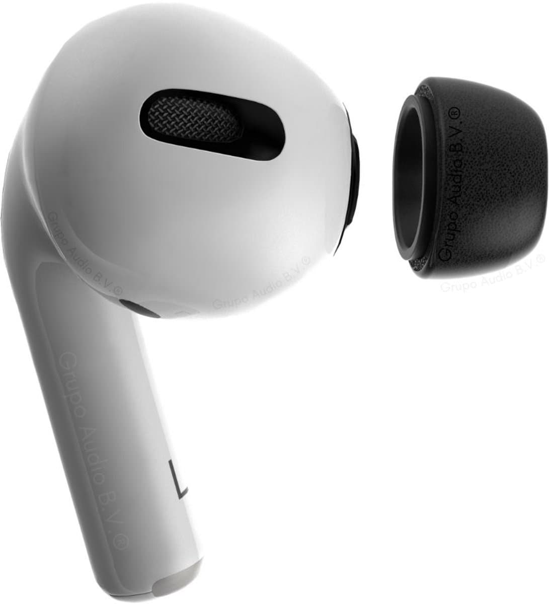 Foam eartips geschikt voor Airpods Pro (2) - 6× Extra Small - Zwart - zachte memory foam opzet oortjes - foamigo®
