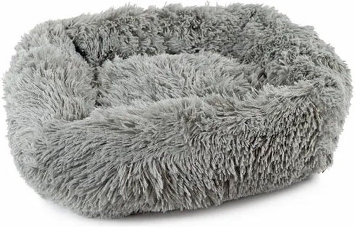 Grizo Softy Bed - Hondemand - Kattenmand - Super Zacht - Kleur: Grijs - Maat M: 70 cm