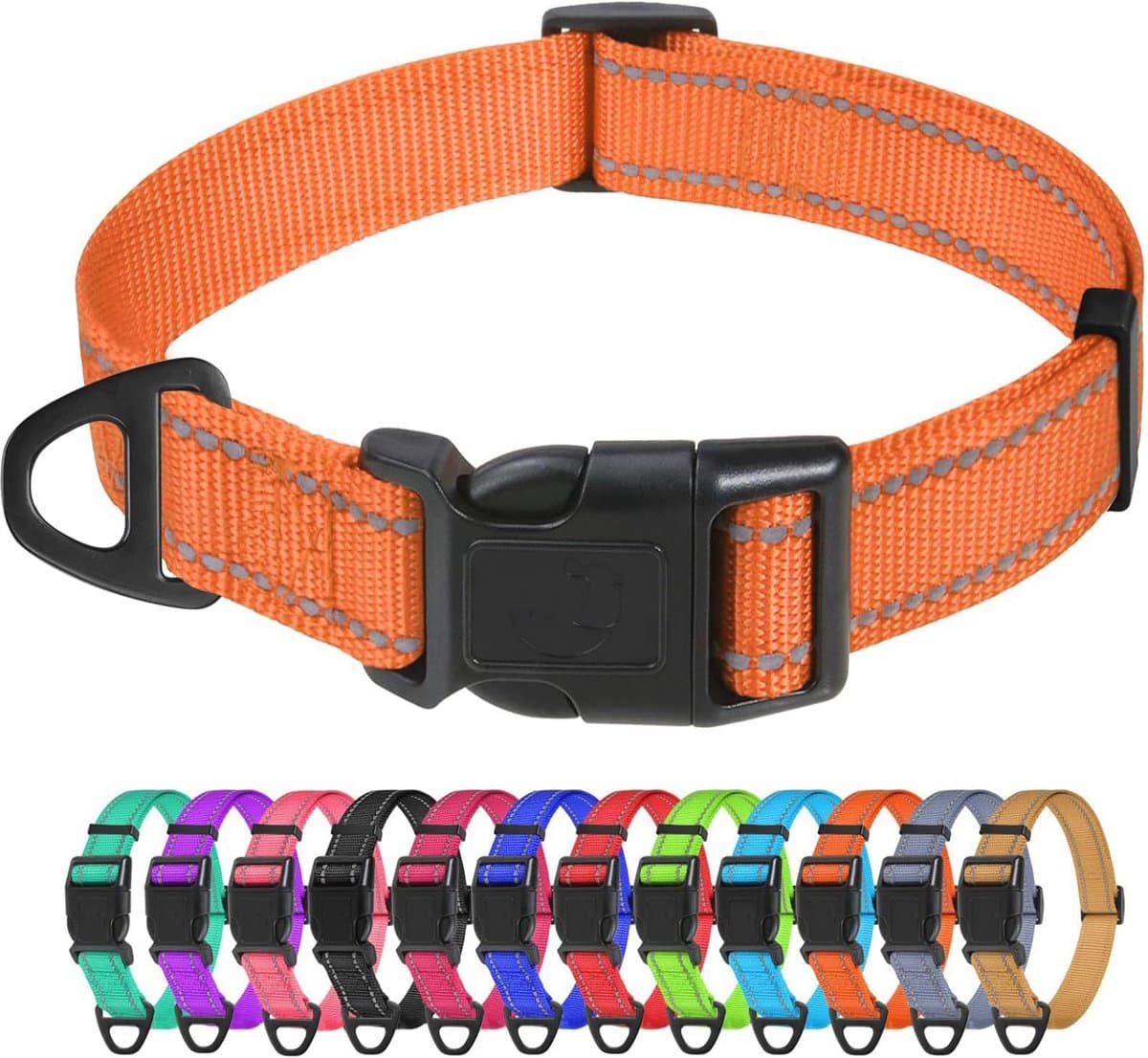 Verstelbare Reflecterende Hondenhalsband voor Kleine Honden - Hoge Zichtbaarheid, Comfortabele Snelsluiting en Diverse Kleuren