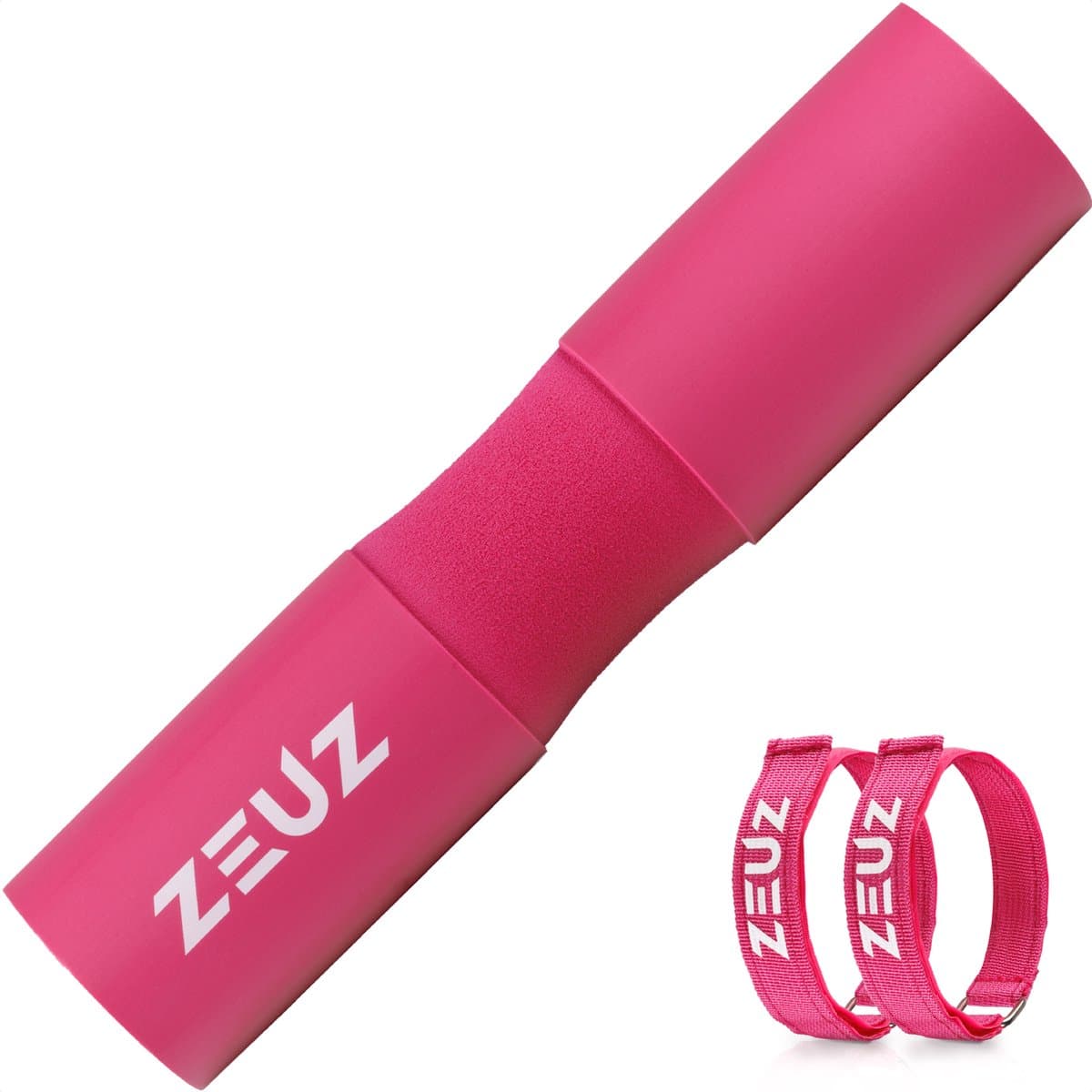 ZEUZ Barbell Pad – Squat & Hip Thrust - Fitness – Halter Kussen & Nekbeschermer – Roze