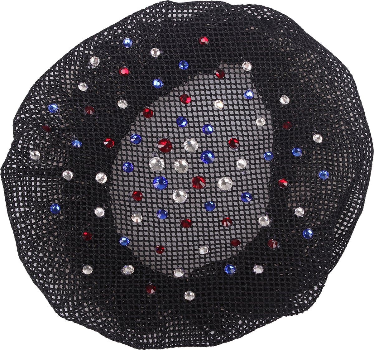 QHP haarnet Rhinestone - Zwart/ estate