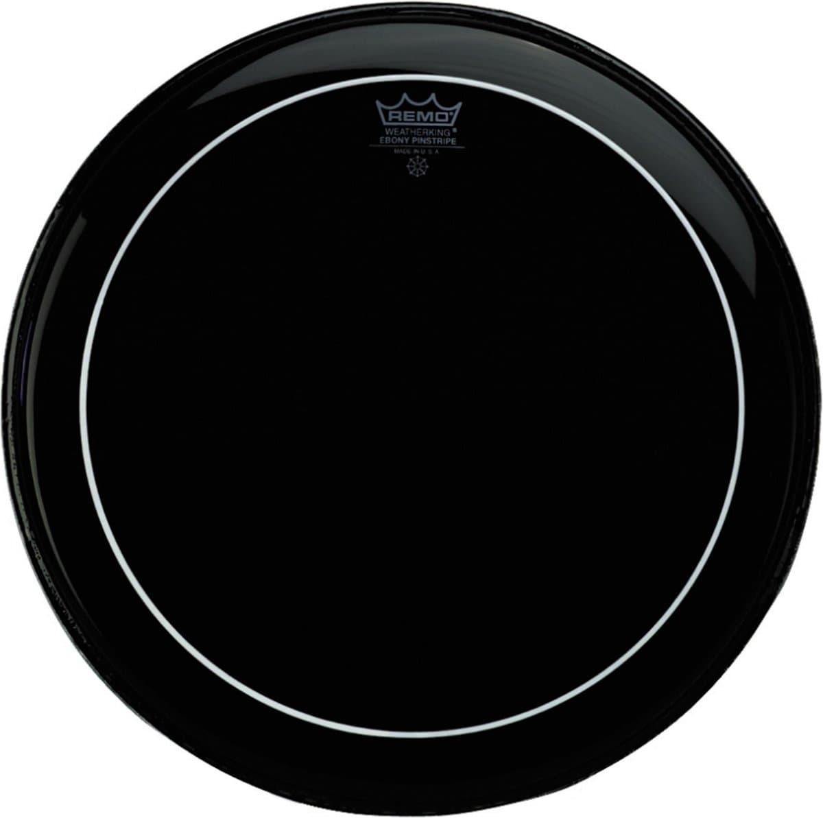Remo Pinstripe Ebony 22", basDrum Batter - Bass drumvel