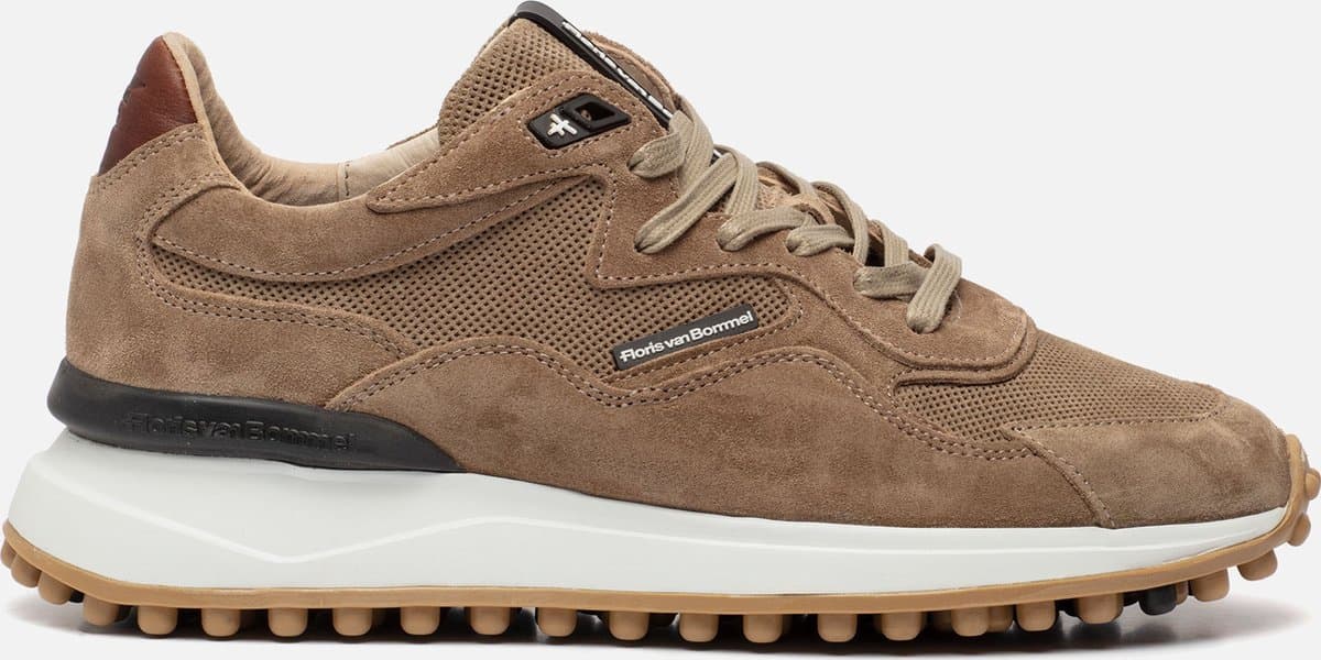 Floris van Bommel Noppie sneakers taupe - Maat 45