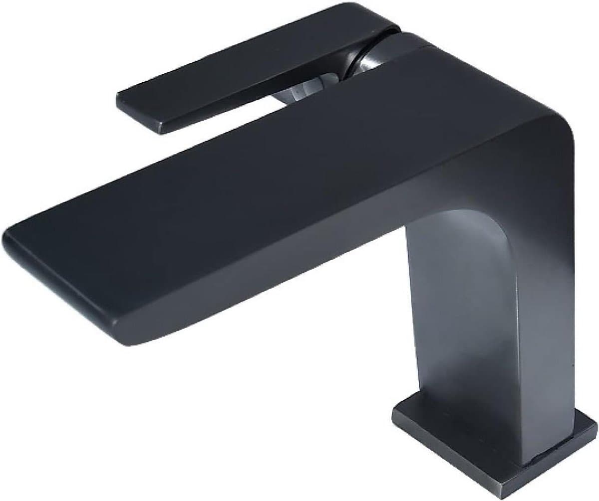 Kranen Set - Badkamer Kraan - Eenvoudige Installatie - Keramische Schijf - 35 mm - Gun Grey