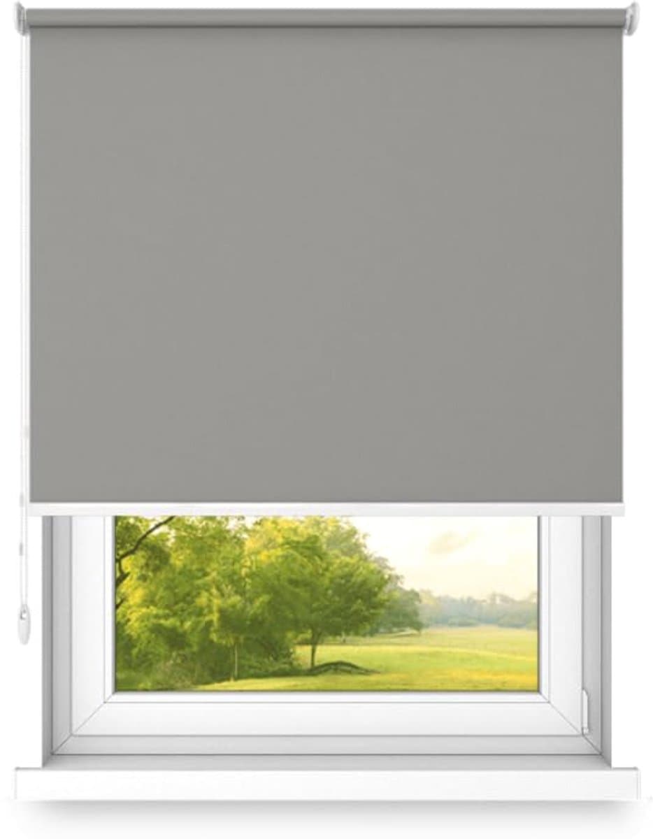 time4blinds Rolgordijnen Verduisteringsrolgordijn Vrijhangend rolgordijn zonder cassettemuur of plafondmontage UV-bescherming Thermische eigenschappen Solide 170x260 cm Kardemom - links