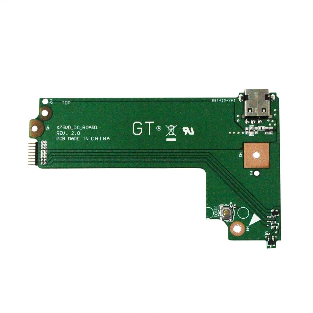 Dailygoods - Dailygoody - DC Power Jack Button Board - Vervangingsonderdeel - Hoogwaardige kwaliteit - Geschikt voor Asus - Laptop accessoires - Eenvoudige install