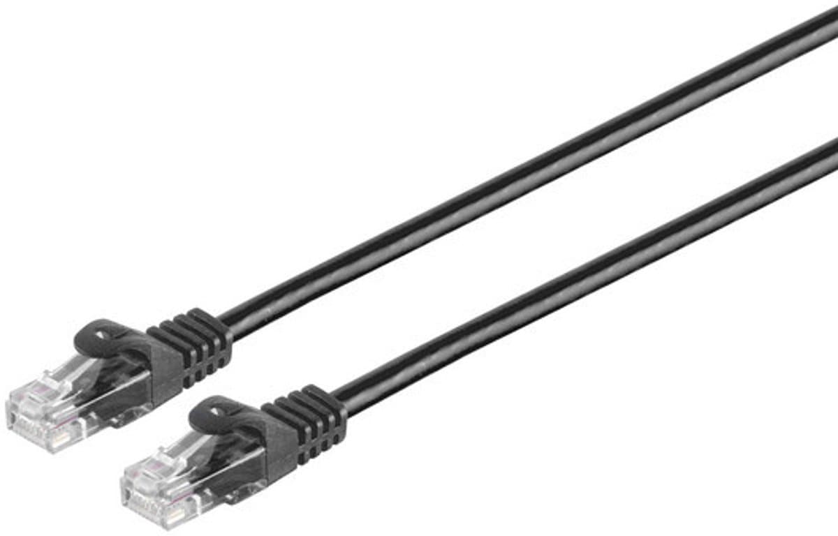 RJ45 Patchkabel CAT 7 Rohkabel U/UTP schwarz 25m