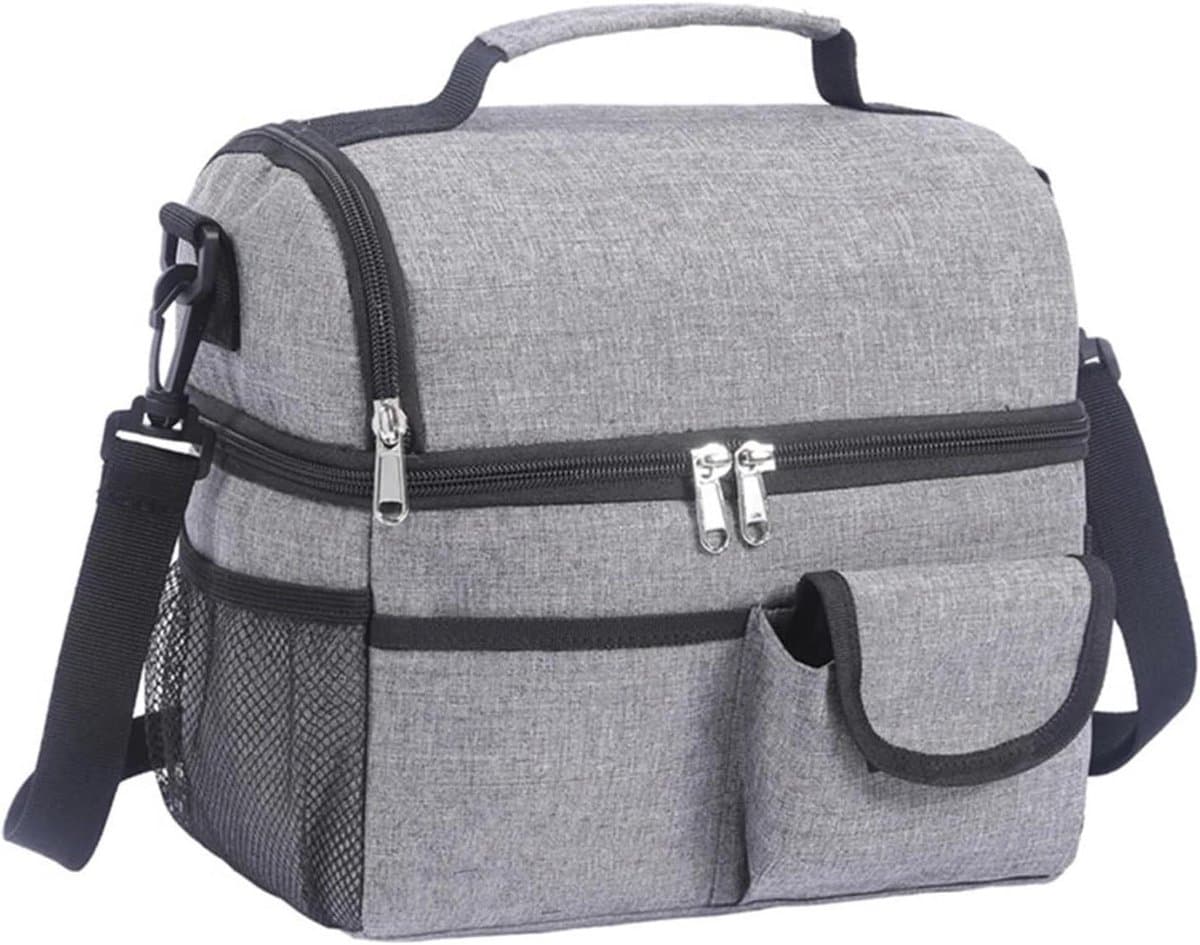 Isotherme Lunchtas - Voedselbox Koeler - Maaltijden Warm Houden - Effectieve Isolatie - 10 Liter - Grijs
