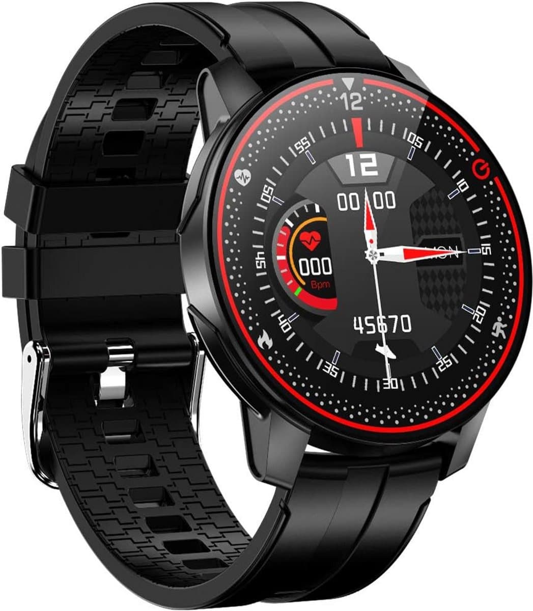 Smartwatch met Hartslagmeter Stappenteller en Slaapmonitoring - IP68 Waterdicht